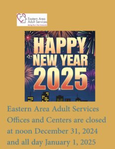 New Years eve and day closure for 2024 and 2025