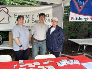 EAAS staff tabling at a community event
