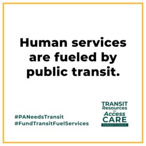 Human services are fueled by public transit.